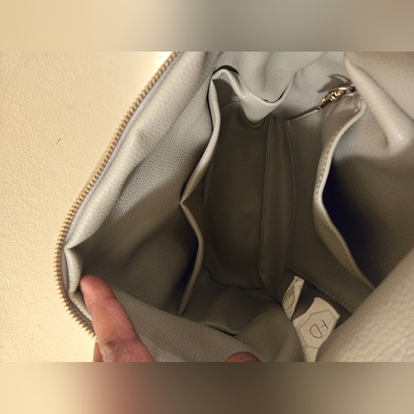 Fawn Design Vegan Leather The Mini Small Diaper Bag Backpack Gray - Picture 9 of 16